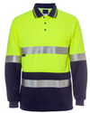 Hi Vis Long Sleeve (D+N) Cotton Back Polo