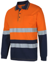 Hi Vis (D+N) Long Sleeve Cotton Polo