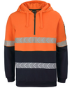 Hi Vis (D+N) 1/2 Zip Segmented Tape Hoodie