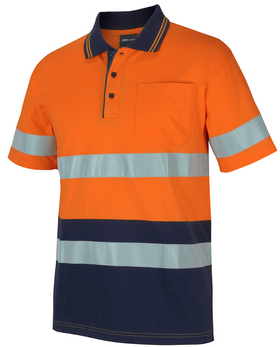 Hi Vis (D+N) Cotton Short Sleeve Polo