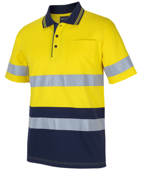 Hi Vis (D+N) Cotton Short Sleeve Polo