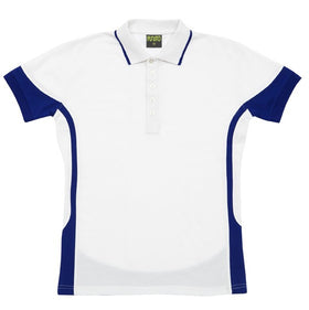 Ladies Fine Cotton/Poly Contrast Polo
