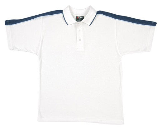 Mens Shoulder Panel Polo Shirt