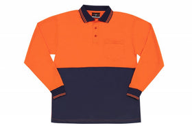 Mens HiVis Long Sleeve Polo