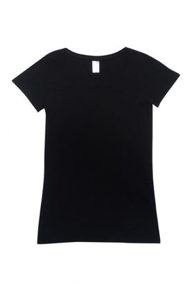 Ladies Raw Cotton Wave Crew Neck Shirt