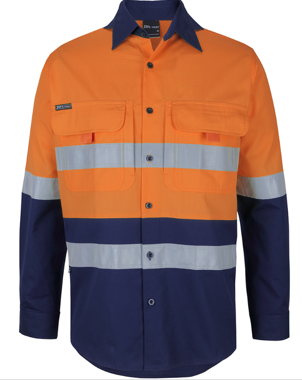 Hi Vis (D+N) Ripstop Long Sleeve Fishing Shirt