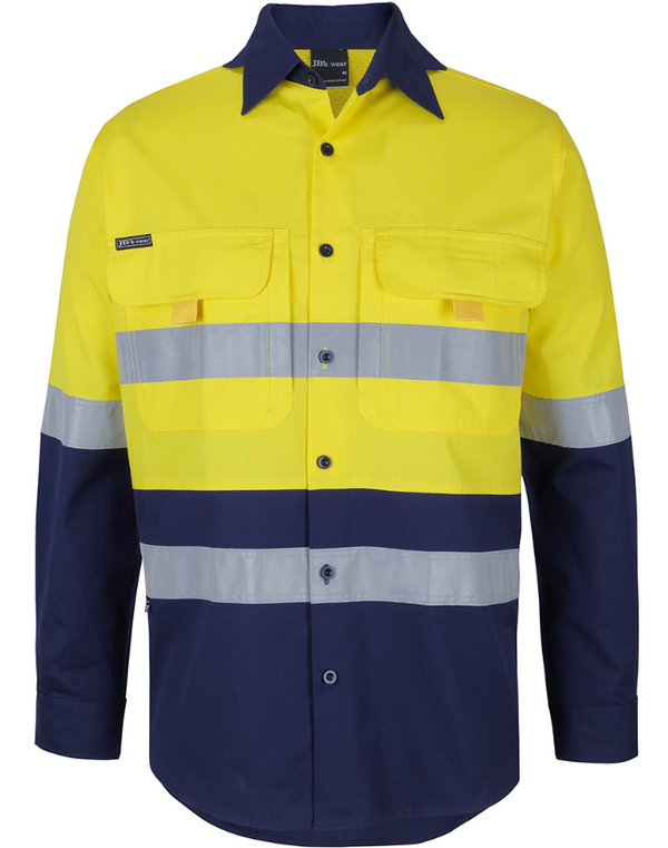 Hi Vis (D+N) Ripstop Long Sleeve Fishing Shirt