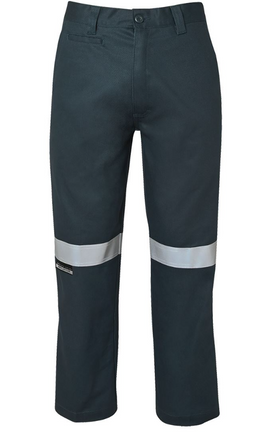 Mercerised Work Trouser With Reflective Tape