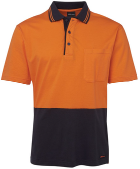 Hi Vis Short Sleeve Cotton Polo