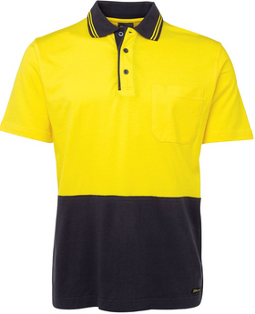 Hi Vis Short Sleeve Cotton Polo