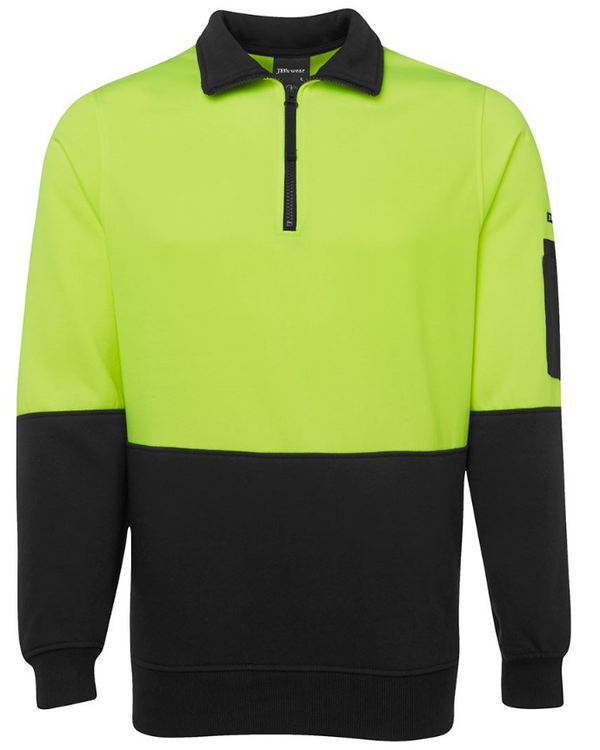 Hi Vis 1/2 Zip Fleecy
