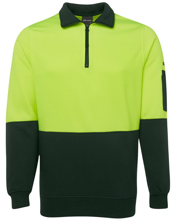 Hi Vis 1/2 Zip Fleecy