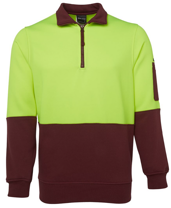 Hi Vis 1/2 Zip Fleecy
