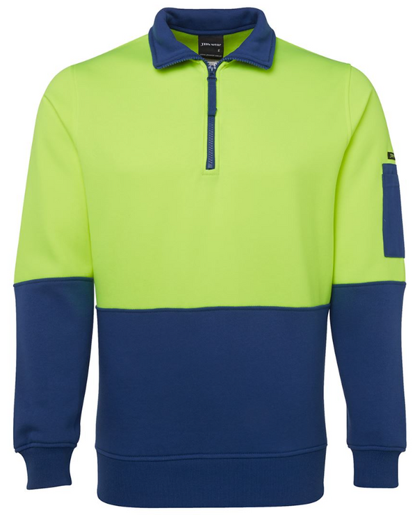 Hi Vis 1/2 Zip Fleecy