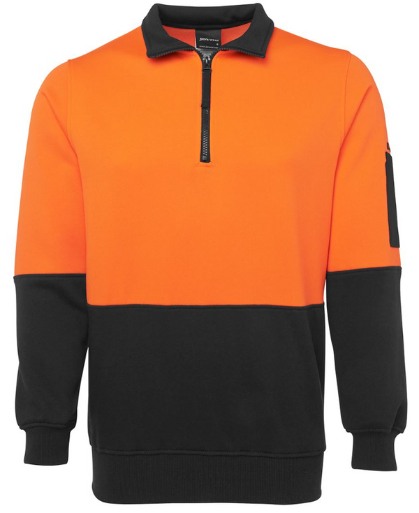 Hi Vis 1/2 Zip Fleecy