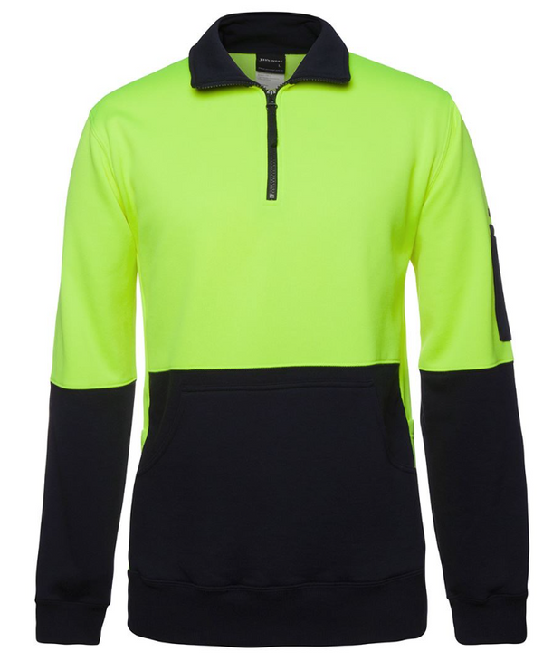 Hi Vis 330g 1/2 Zip Fleece