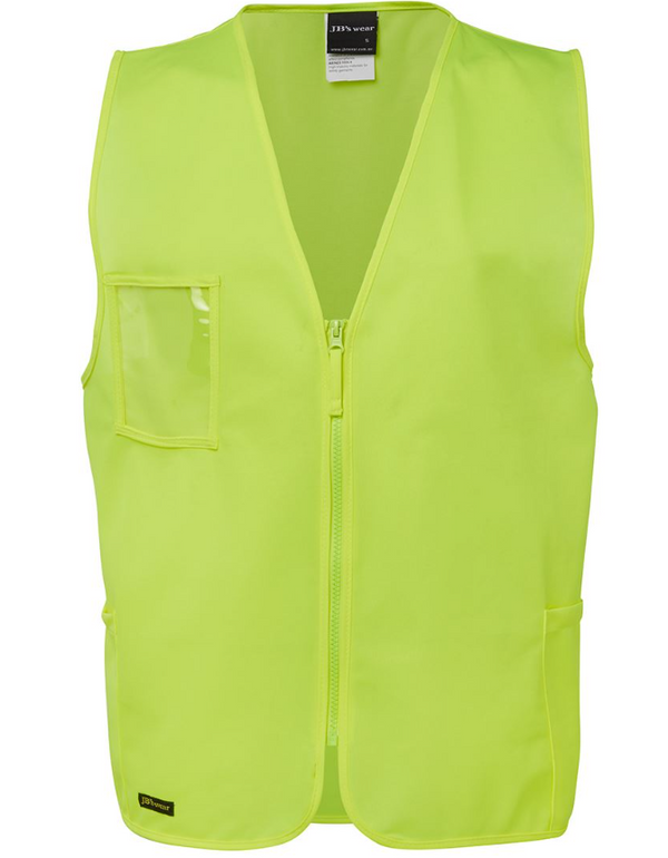 Hi Vis Zip Safety Vest