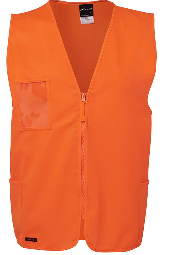 Hi Vis Zip Safety Vest