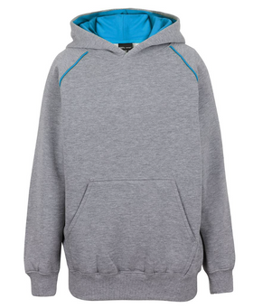Contrast Fleecy Hoodie Kids
