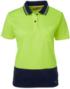 Ladies Hi Vis Comfort Polo Short Sleeve