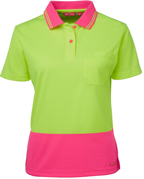 Ladies Hi Vis Comfort Polo Short Sleeve