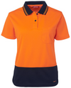 Ladies Hi Vis Comfort Polo Short Sleeve