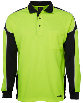 Hi Vis Long Sleeve Arm Panel Polo