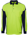 Hi Vis Long Sleeve Arm Panel Polo