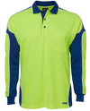 Hi Vis Long Sleeve Arm Panel Polo