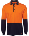 Hi Vis Long Sleeve Cotton Polo