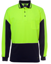 Hi Vis Long Sleeve Gap Polo