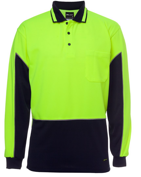 Hi Vis Long Sleeve Gap Polo