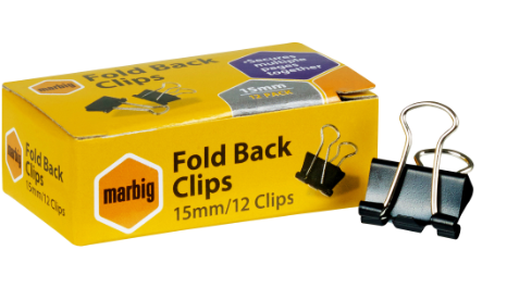 Marbig Foldback Clips