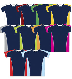 Mens Cooldry Navy Body Panel Tee