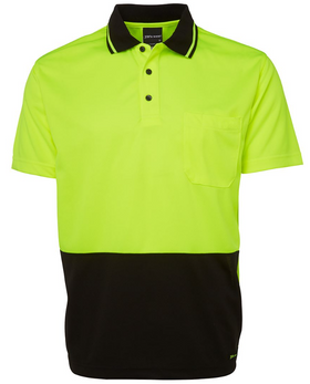 Hi Vis Non Cuff Traditional Polo