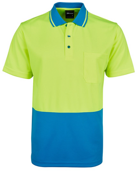 Hi Vis Non Cuff Traditional Polo