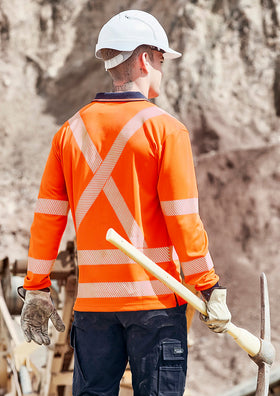 Unisex Hi Vis X Back NSW Rail Polo