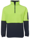 Hi Vis 1/2 Zip Polar Fleece