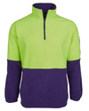 Hi Vis 1/2 Zip Polar Fleece