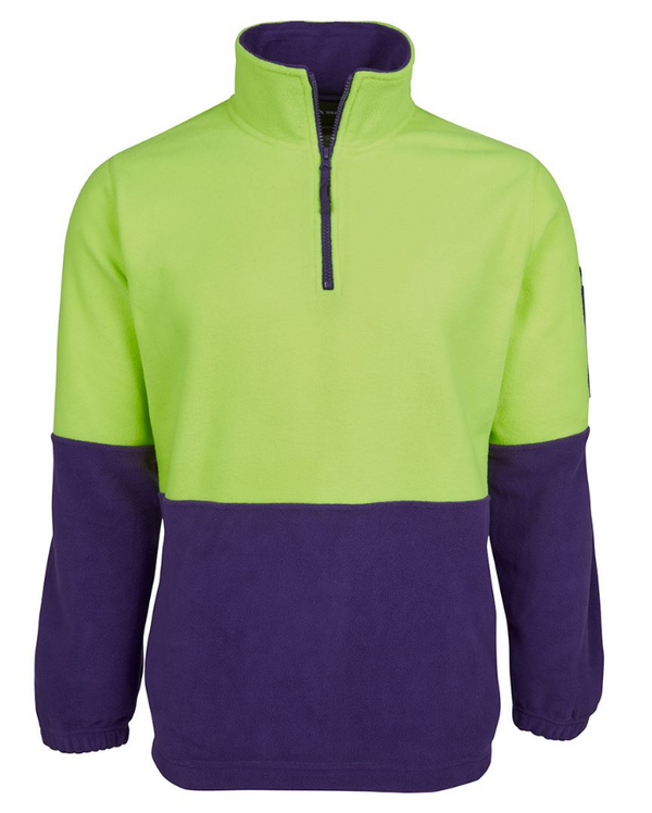 Hi Vis 1/2 Zip Polar Fleece