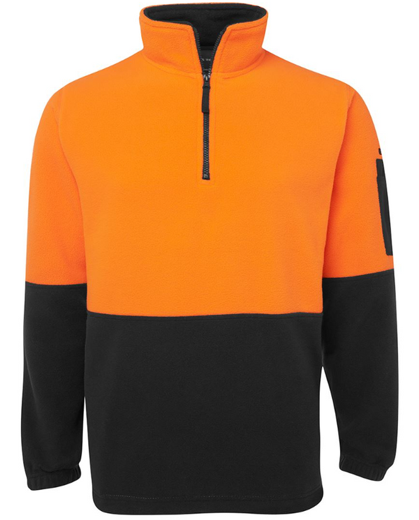 Hi Vis 1/2 Zip Polar Fleece