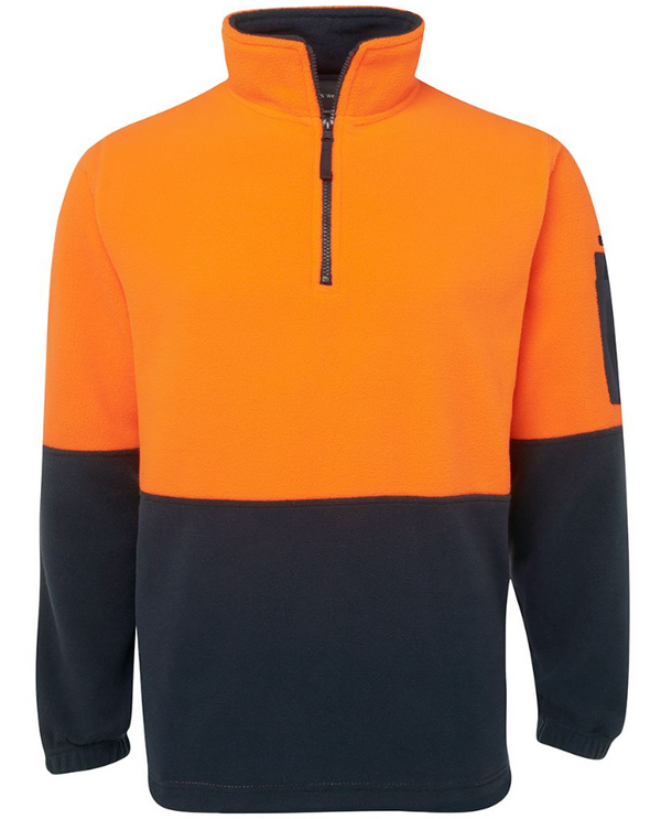 Hi Vis 1/2 Zip Polar Fleece
