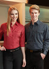 Ladies 3/4 Sleeve Cuban Shirt