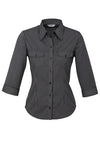 Ladies 3/4 Sleeve Cuban Shirt