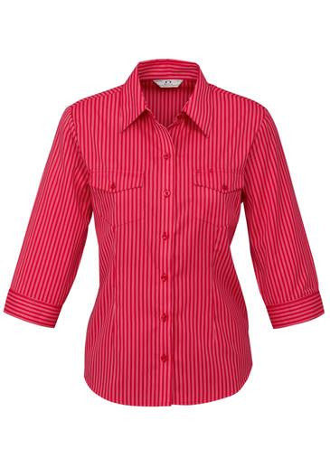 Ladies 3/4 Sleeve Cuban Shirt