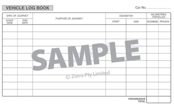 Vehicle Log Book - With Vehicle & Business Expenses