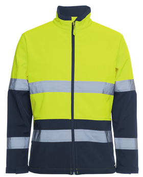 Hi Vis (D+N) Water Resistant Softshell Jacket