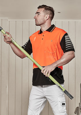 Mens Hi Vis Zone Polo